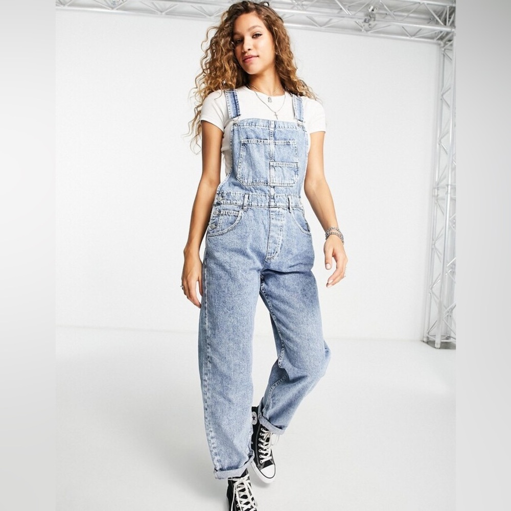 Light Blue Denim Overalls - Relaxed Fit Women’s Jumpsuit